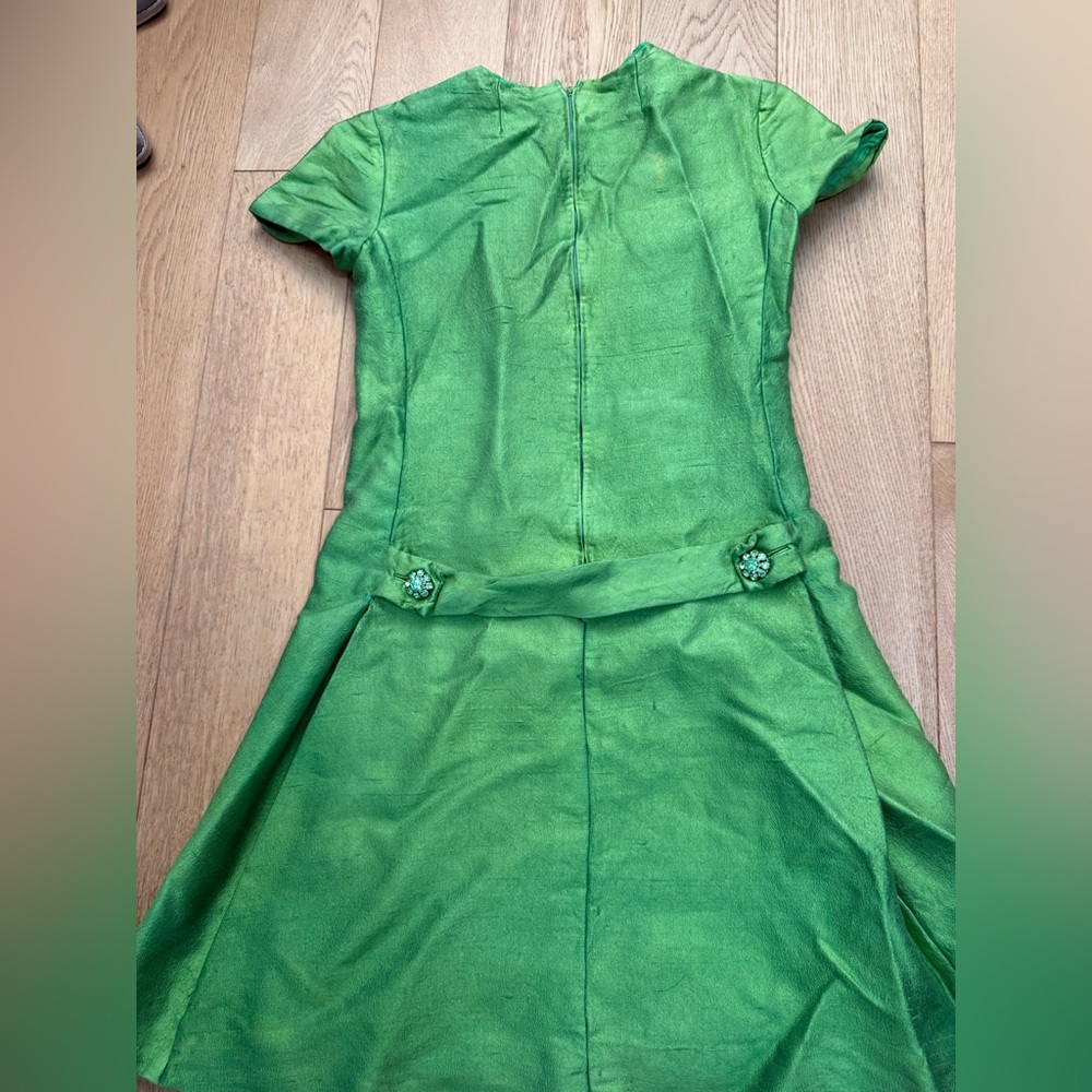 VINTAGE Gino Charles silk-blend dress,Hong Kong during the late 1960s.